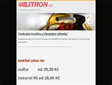 Tablet Screenshot of alitron.cz
